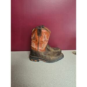 Ariat Boy's Earth WorkHog Boots Size 2